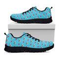 Love French Bulldog Pattern Print Black Running Shoes