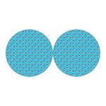 Love French Bulldog Pattern Print Car Coasters