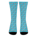 Love French Bulldog Pattern Print Crew Socks