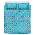Love French Bulldog Pattern Print Duvet Cover Bedding Set