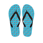 Love French Bulldog Pattern Print Flip Flops
