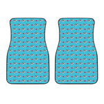 Love French Bulldog Pattern Print Front Car Floor Mats