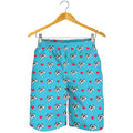 Love French Bulldog Pattern Print Men's Shorts