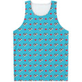 Love French Bulldog Pattern Print Men's Tank Top