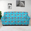 Love French Bulldog Pattern Print Sofa Cover