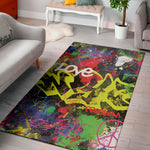 Love NYC Graffiti Print Area Rug