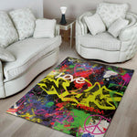Love NYC Graffiti Print Area Rug
