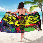 Love NYC Graffiti Print Beach Sarong Wrap