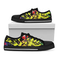 Love NYC Graffiti Print Black Low Top Sneakers
