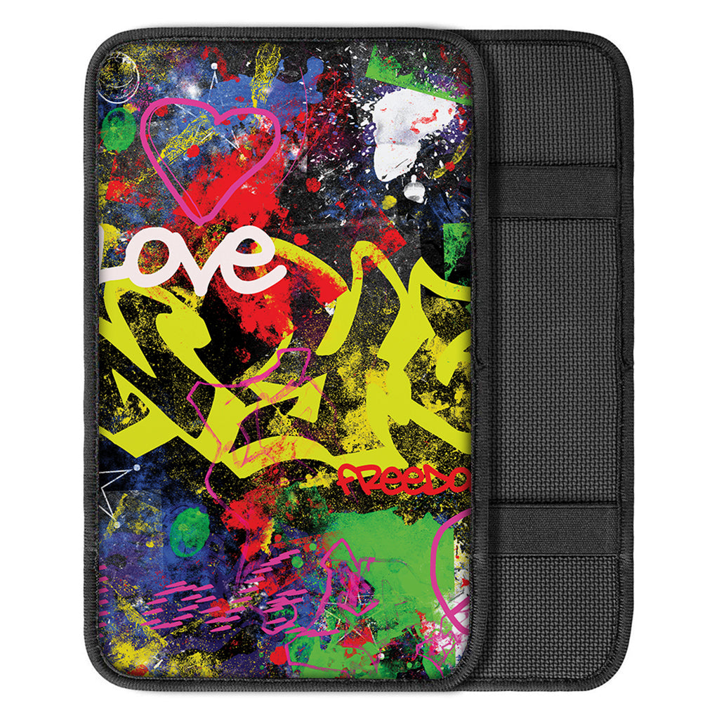 Love NYC Graffiti Print Car Center Console Cover