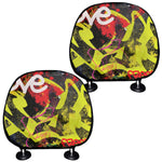 Love NYC Graffiti Print Car Headrest Covers