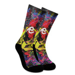 Love NYC Graffiti Print Crew Socks
