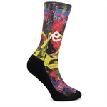 Love NYC Graffiti Print Crew Socks