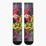 Love NYC Graffiti Print Crew Socks