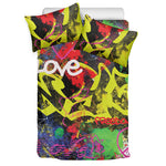 Love NYC Graffiti Print Duvet Cover Bedding Set
