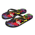 Love NYC Graffiti Print Flip Flops