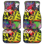 Love NYC Graffiti Print Front and Back Car Floor Mats