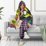 Love NYC Graffiti Print Hooded Blanket