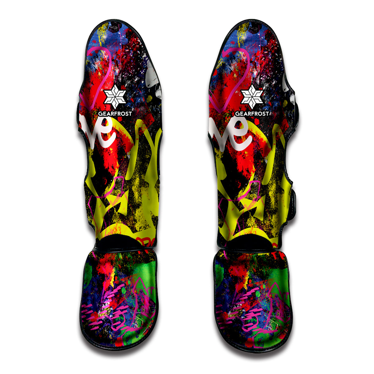 Love NYC Graffiti Print Muay Thai Shin Guard