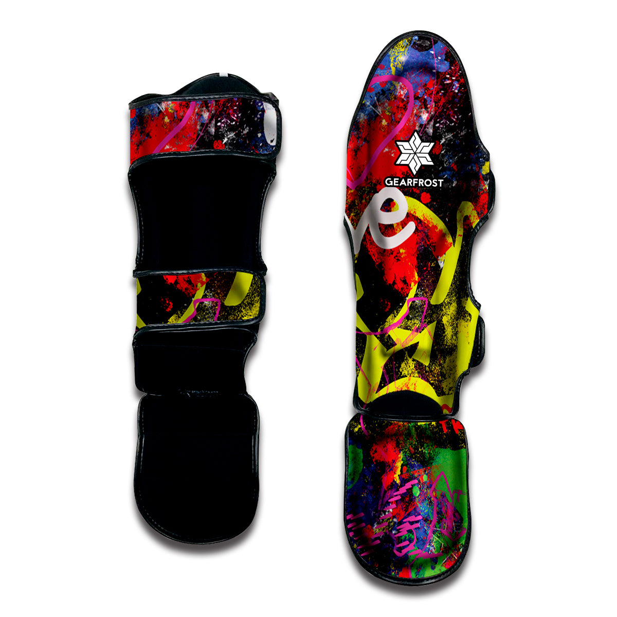 Love NYC Graffiti Print Muay Thai Shin Guard