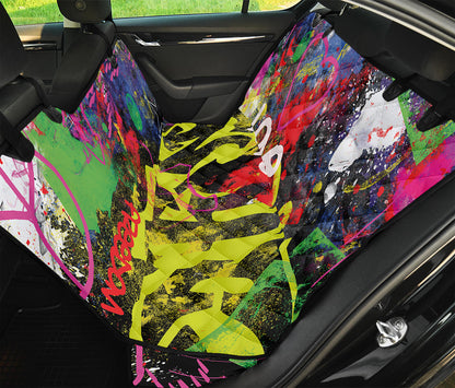 Love NYC Graffiti Print Pet Car Back Seat Cover