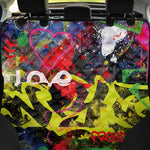 Love NYC Graffiti Print Pet Car Back Seat Cover