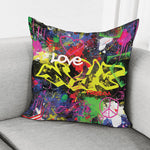 Love NYC Graffiti Print Pillow Cover