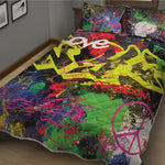 Love NYC Graffiti Print Quilt Bed Set