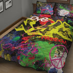 Love NYC Graffiti Print Quilt Bed Set