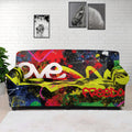 Love NYC Graffiti Print Sofa Cover