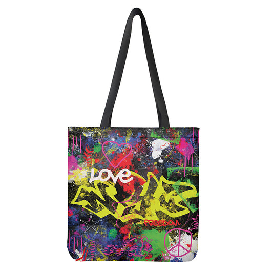 Love NYC Graffiti Print Tote Bag