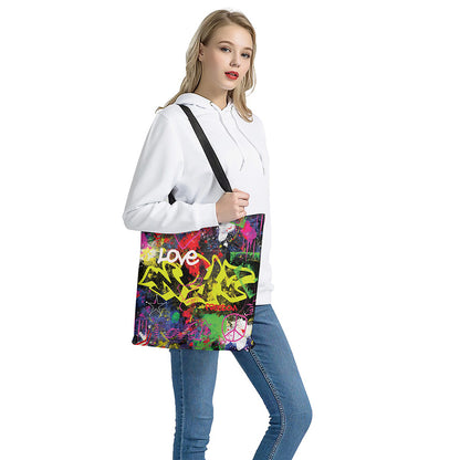 Love NYC Graffiti Print Tote Bag