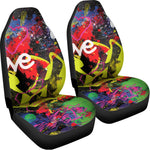 Love NYC Graffiti Print Universal Fit Car Seat Covers