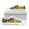 Love NYC Graffiti Print White Low Top Sneakers