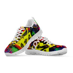 Love NYC Graffiti Print White Sneakers
