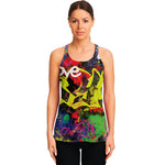 Love NYC Graffiti Print Women's Racerback Tank Top