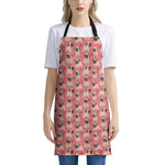 Love Pug Pattern Print Apron