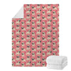 Love Pug Pattern Print Blanket