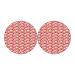 Love Pug Pattern Print Car Coasters