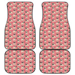 Love Pug Pattern Print Front and Back Car Floor Mats