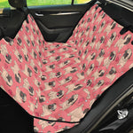 Love Pug Pattern Print Pet Car Back Seat Cover