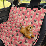 Love Pug Pattern Print Pet Car Back Seat Cover