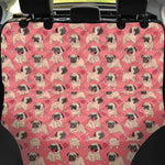Love Pug Pattern Print Pet Car Back Seat Cover