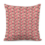Love Pug Pattern Print Pillow Cover