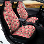 Love Pug Pattern Print Universal Fit Car Seat Covers