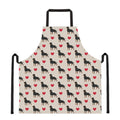 Love Rottweiler Pattern Print Apron