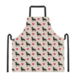 Love Rottweiler Pattern Print Apron