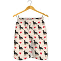 Love Rottweiler Pattern Print Men's Shorts
