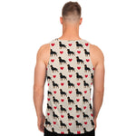 Love Rottweiler Pattern Print Men's Tank Top