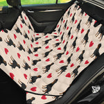Love Rottweiler Pattern Print Pet Car Back Seat Cover